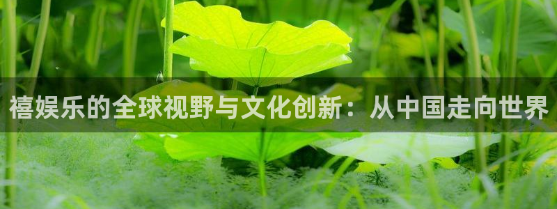 天顺娱乐：禧娱乐的全球视野与文化创新：从中国走向世界