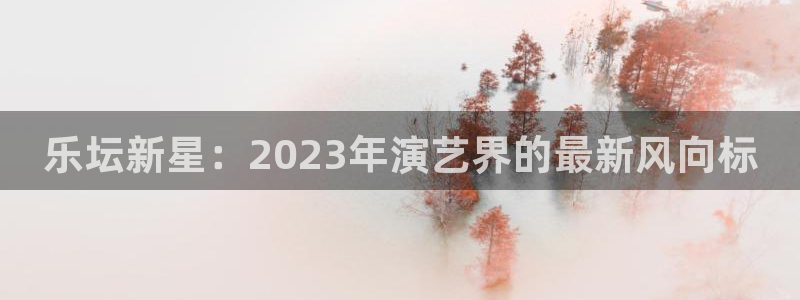 天顺娱乐：乐坛新星：2023年演艺界的最新风向标
